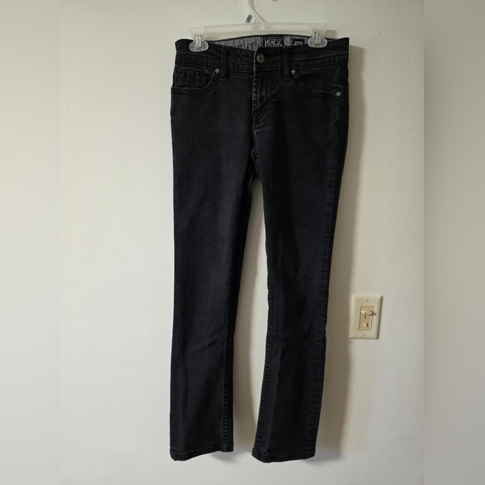 Buckle BLACK Fit No 3 Straight Leg Women's Black Jeans Size 27R